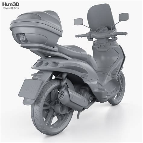 Piaggio BV250 2007 3D model - Download Motorcycle on 3DModels.org