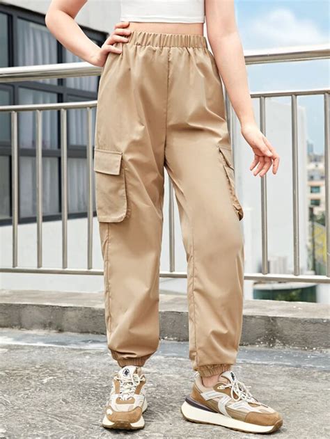 Shein Teen Girls High Waist Cargo Pants Shein Usa