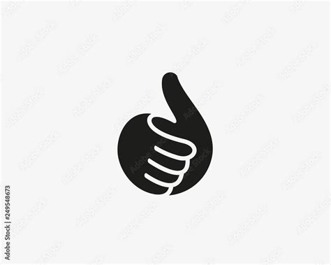 Hand, thumbs up vector logo. Like, fingers logotype. Stock Vector ...