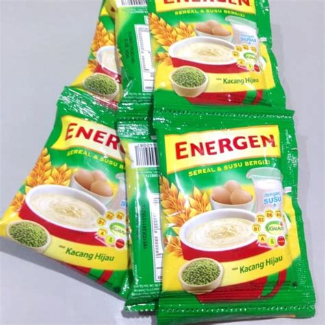 Energen Sereal 3 Varian Rasa Kacang Hijau Vanila Dan Coklat 1 Renceng 10 Pcs Lazada