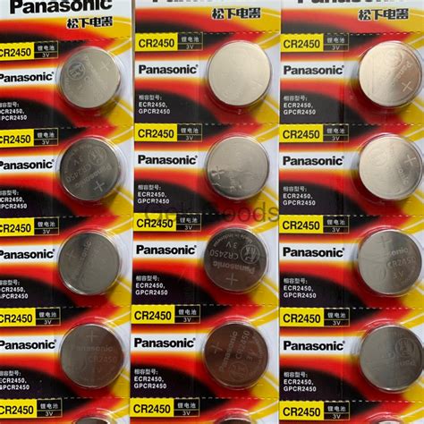 Sg Seller Cr2450 Battery Cr2430 Panasonic 2450 Battery Original Industrial Blister Generic 2430