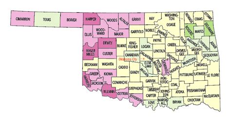 Oklahoma: Population, percent change, 1990 to 2000