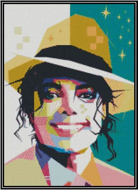 MICHAEL JACKSON POP Art Point De Croix Kit Complet 51 123 EUR 114 66