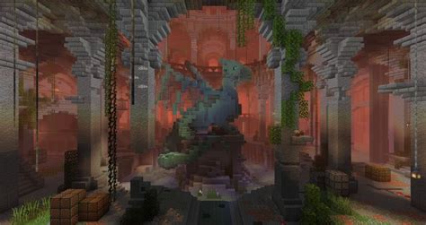 The dragon's dungeon By u/Qu1ntenR | Minecraft projects, Minecraft ...