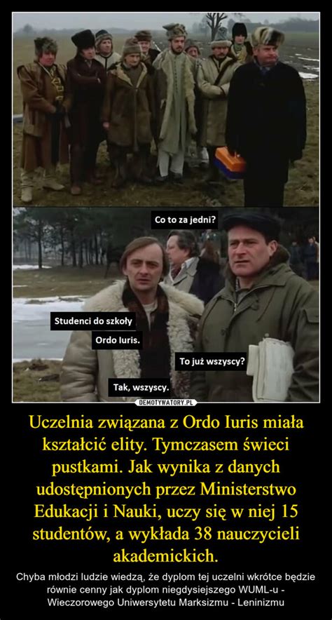 Uczelnia związana z Ordo Iuris miała kształcić elity Tymczasem świeci