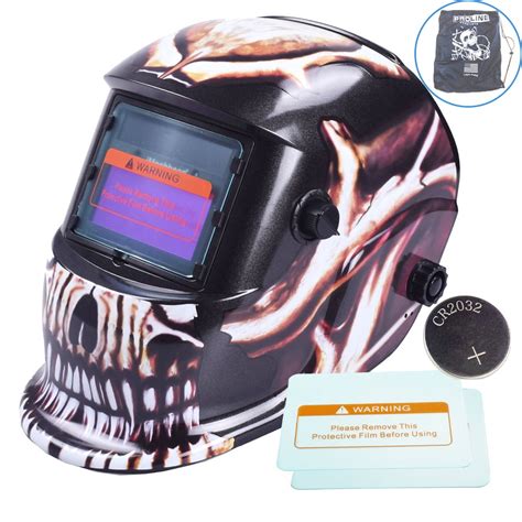 IMeshbean Solar Powered Welding Helmet Auto Darkening Hood PP Material