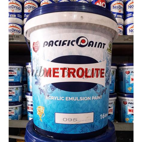 Jual Cat Tembok Metrolite Putih Pail Liter Shopee Indonesia