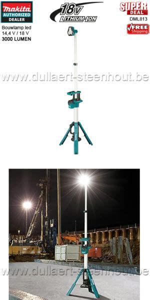 Dullaert Steenhout Ninove Makita Accu Werklamp Accu Bouwlamp Lxt