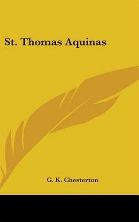 St Thomas Aquinas G K Chesterton 9781436690409 Boeken