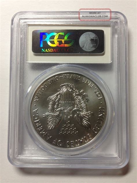 Silver Eagle Pcgs Ms Struck At West Point