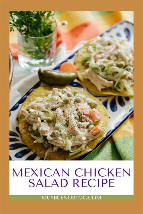 Ensalada De Pollo Mexican Chicken Salad Recipe Chicken Salad