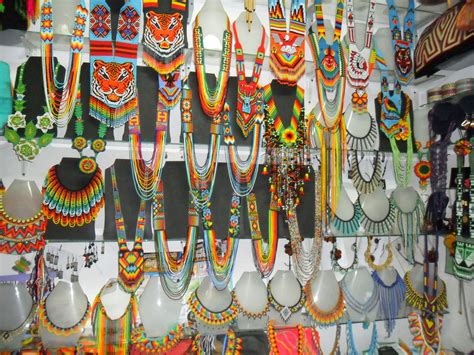 Latin Artesanias Colombia Necklaces Embera Beads Wairuro Seeds Indians