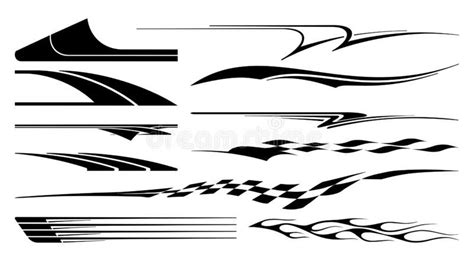 Racing Boat And Speed Boats Silhouettes On White Background Royalty