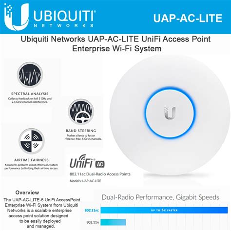 Ubiquiti Networks Unifi Ac Lite Ap Uap Ac Lite Ac Dual Radio