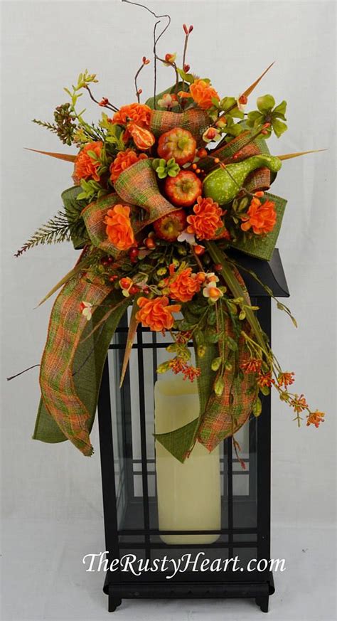 Fall Floral Swag Fall Lantern Swag Lantern Swag Fall Table Floral Swag