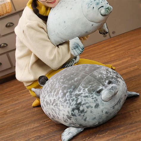 Chubby Fat Seal Plushie For Comforting Hugs Inspire Uplift