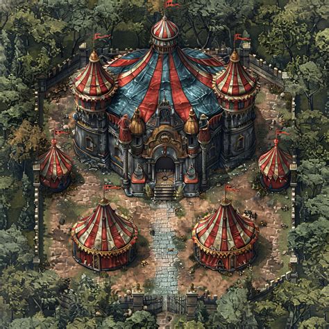 10 Carnival/circus Maps, Dnd Battle Map, Pathfinder,d&d, Battlemap ...