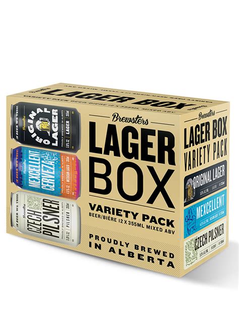 brewsters brewing company lager box