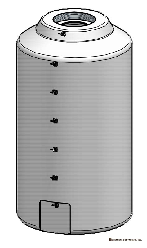 Cci Gallon Polyethylene Vertical Storage Tank D X H