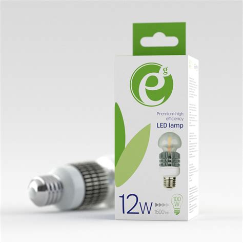 led lamp package  behance