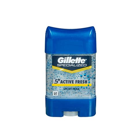 Desodorante Clear Gel 5 ACTIVE FRESH SPORT PEAK GILLETTE Gloria