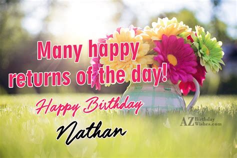 Happy Birthday Nathan - AZBirthdayWishes.com