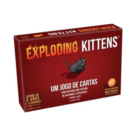 Exploding Kittens Jogo De Cartas Gal Pagos Exk Frete Gr Tis