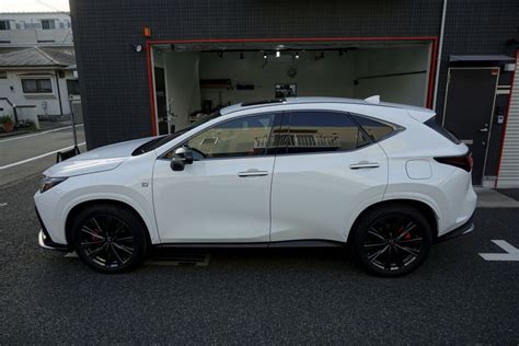 LEXUS レクサス NX 350hのルーフにブラックプロテクションフィルムPPF施工/ルーフブラック化/神奈川県川崎市O様