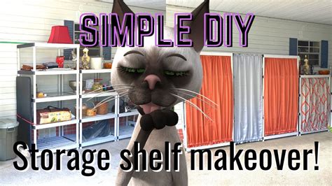 Simple Diy Storage Shelf Makeover Youtube