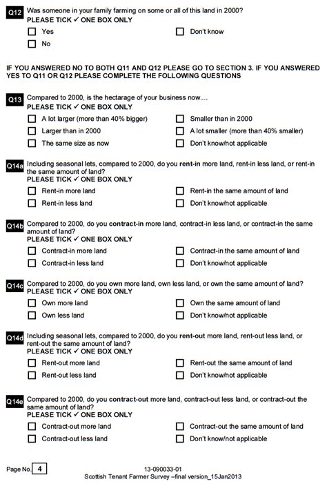 Appendix 1 Questionnaire Survey Of The Agricultural Tenant Farmers