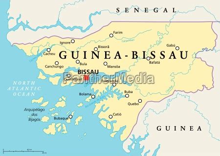 mapa político de guinea bissau Stockphoto 13186506 Agencia de