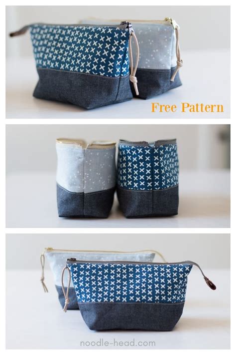 Open Wide Zippered Pouch Free Sewing Pattern Diy Pouch No Zipper Pouch