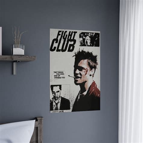 Fight Club Poster Fight Club Wall Art Art Print Wall Decor Tyler