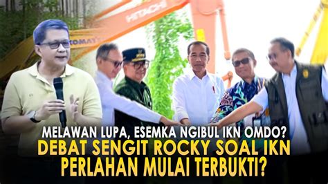 Debat Sengit Rocky Gerung Vs Maruarar Sirait Soal Ikn Pada Kini