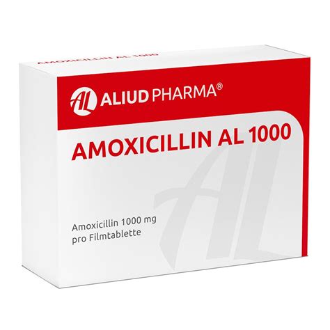 Amoxicillin AL 1000 20 St Mit Dem E Rezept Kaufen Shop Apotheke