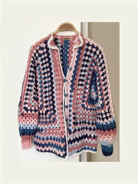 Cardigan Crochet Cardigan Pattern Cardigan Hexagon Pattern Etsy