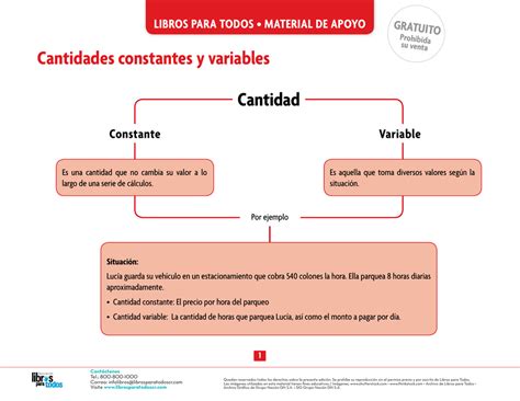 Ejemplos De Variables Constantes