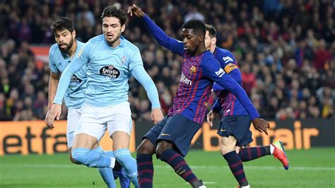 Le FC Barcelone s impose à domicile face au Celta Vigo 2 0 et reste