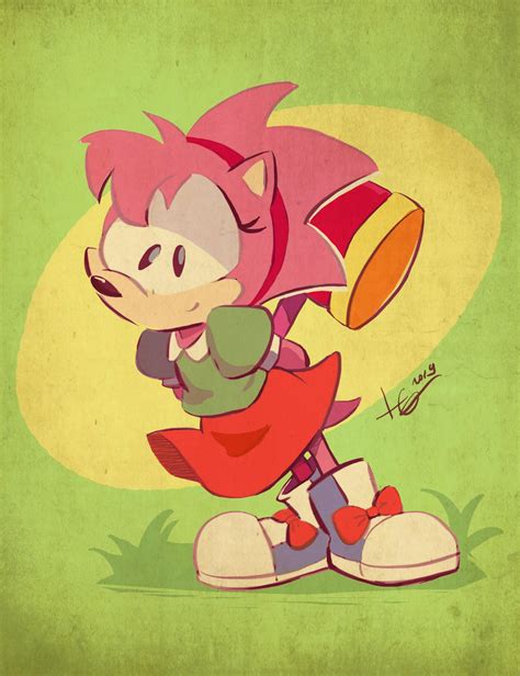 Classic Amy Rose By Juneduck21 On Deviantart