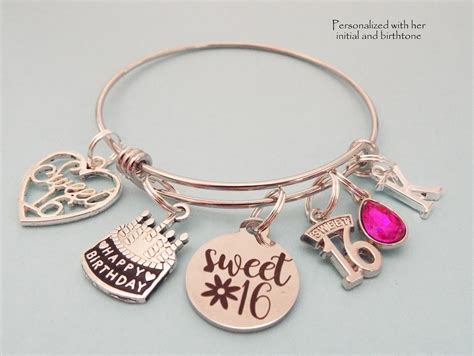 Sweet 16 Charm Bracelet 16th Birthday T Daughter Turning 16