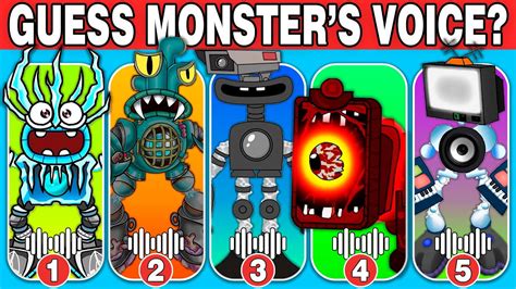 GUESS THE VOICE THE MONSTERS Creepy Wubbox Cute Wubbox Club TV Man