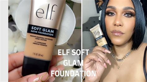 ELF Soft Glam Foundation Review Wear Test Oily Skin YouTube