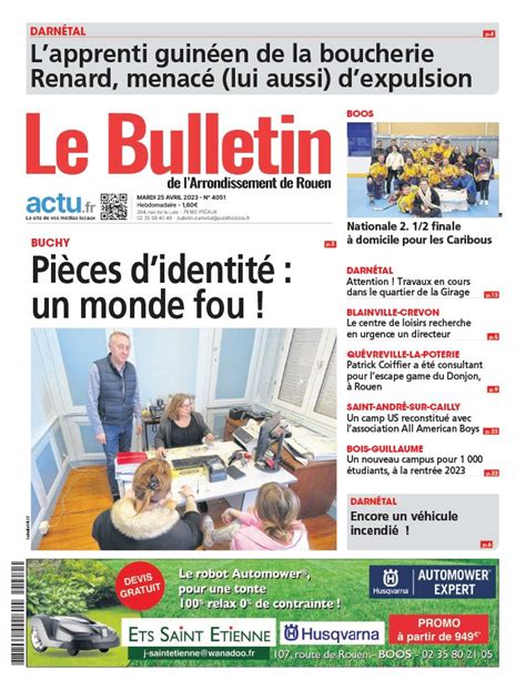 Le Bulletin De Darn Tal N Du Avril T L Charger Sur Ipad