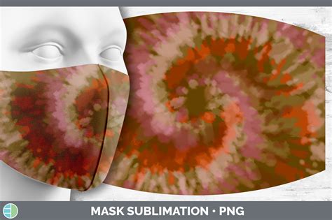 Orange Tie Dye Mask Sublimation Bundle Face Mask Designs By Enliven