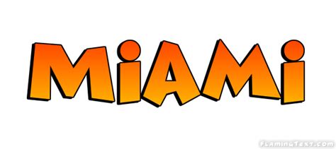 Miami Logo Herramienta De Diseño De Nombres Gratis De Flaming Text