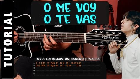 O Me Voy O Te Vas Natanael Cano Tutorial De Guitarra 3 REQUINTOS