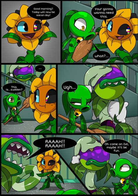 Rule 34 Chomper Pvz Comic Edit English Text Female Nude Nude Female