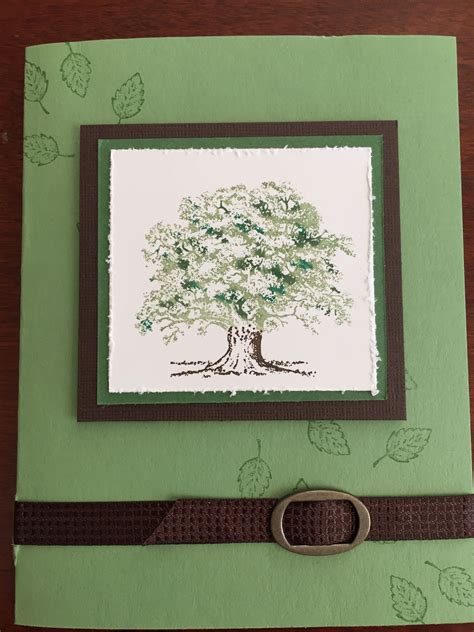 Lovely As A Tree Stampin Up Stamp Set This Card Uses Thumping Marker