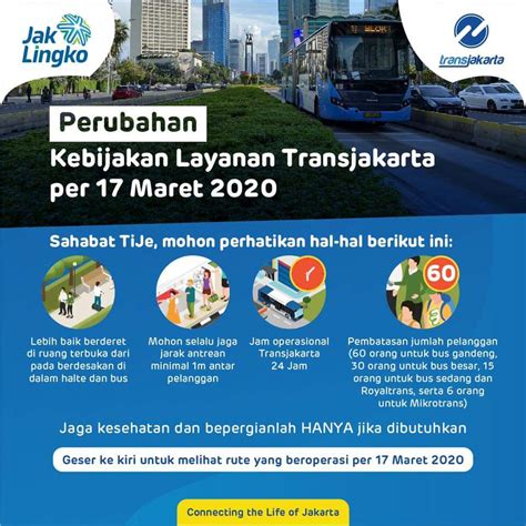 Mulai 17 Maret 2020 TranJakarta Tambah Jam Operasional Dengan 123 Rute