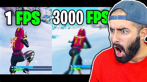 1 Fps Vs 3000 Fps Su Fortnite Cosa Succede Youtube